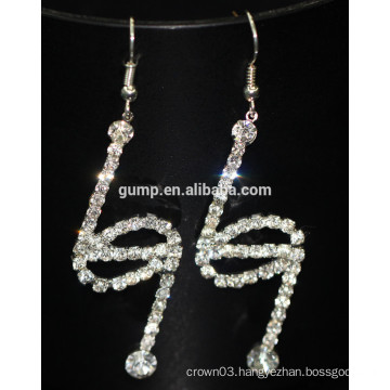 Women Bridal Crystal Earrings